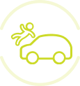 Ícone representativo para Menos acidentes
